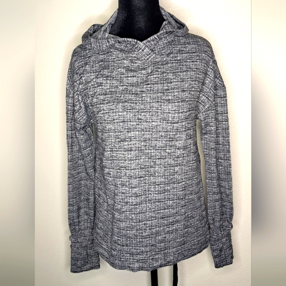 Lululemon Athletica Gray Cowl Neck Sweater Classic Knit